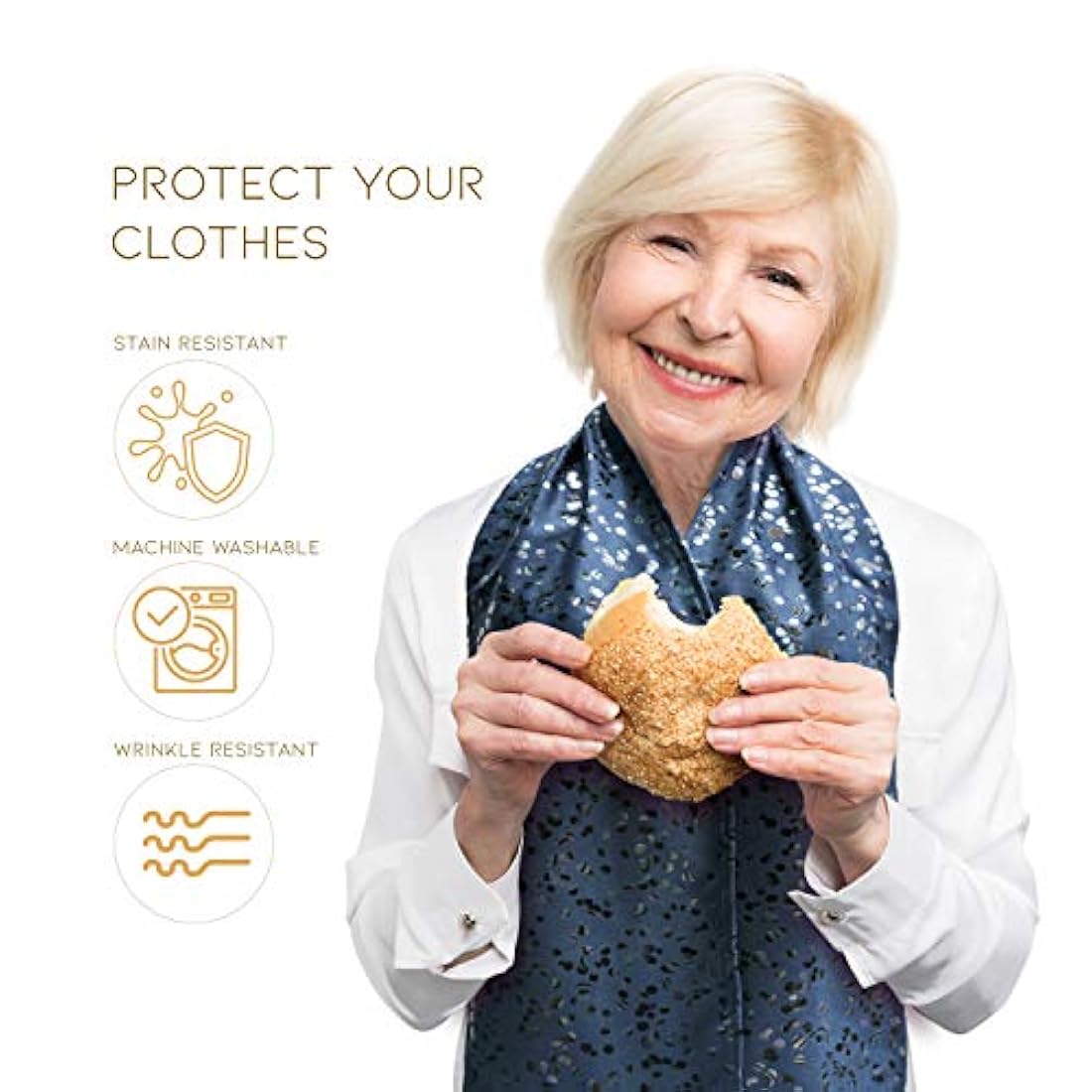 Baberos para bebés Bufanda para adulto