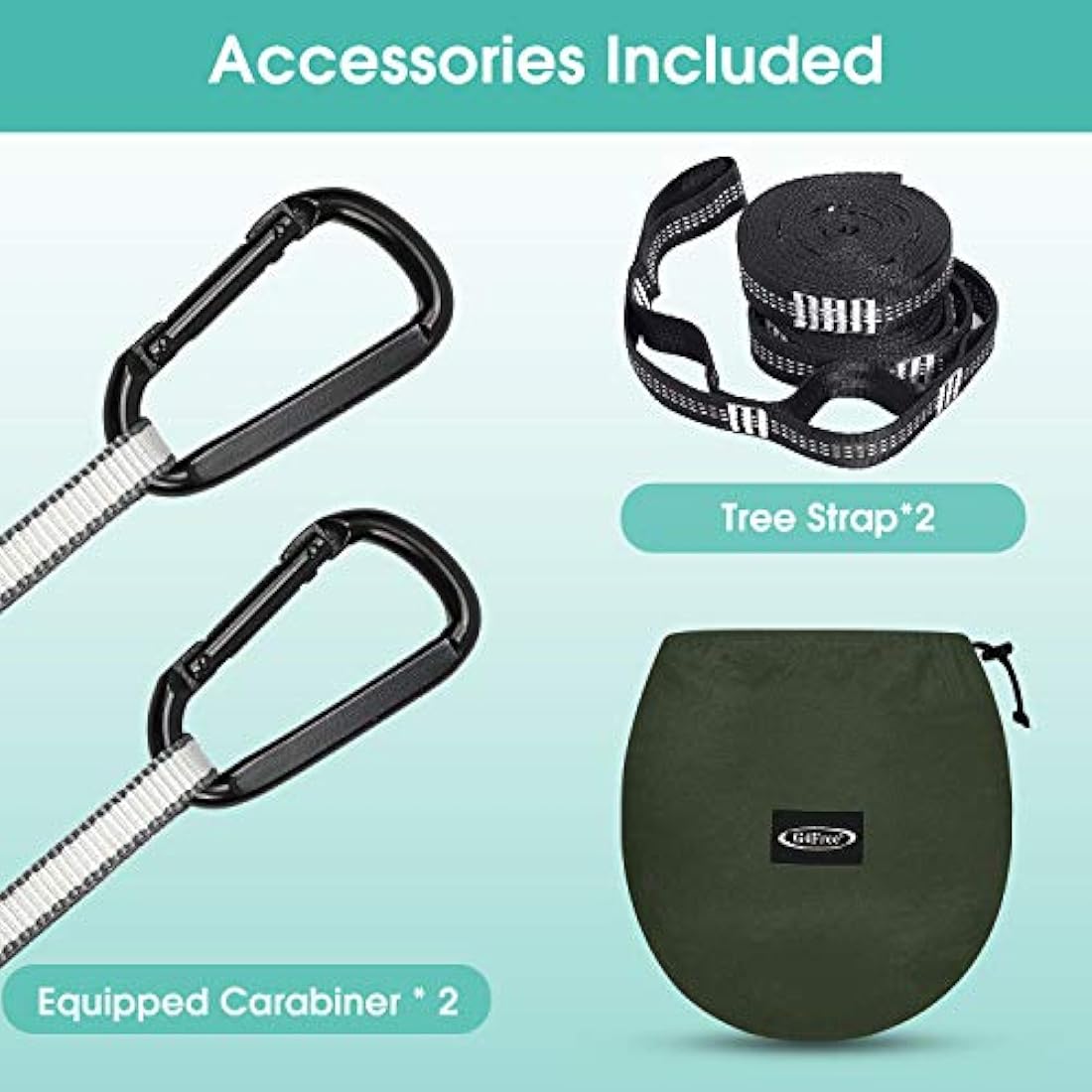 G4Free - Hamaca grande para camping con mosquitera