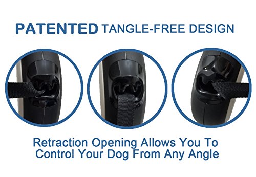 Correa de perro retráctil de 360 grados