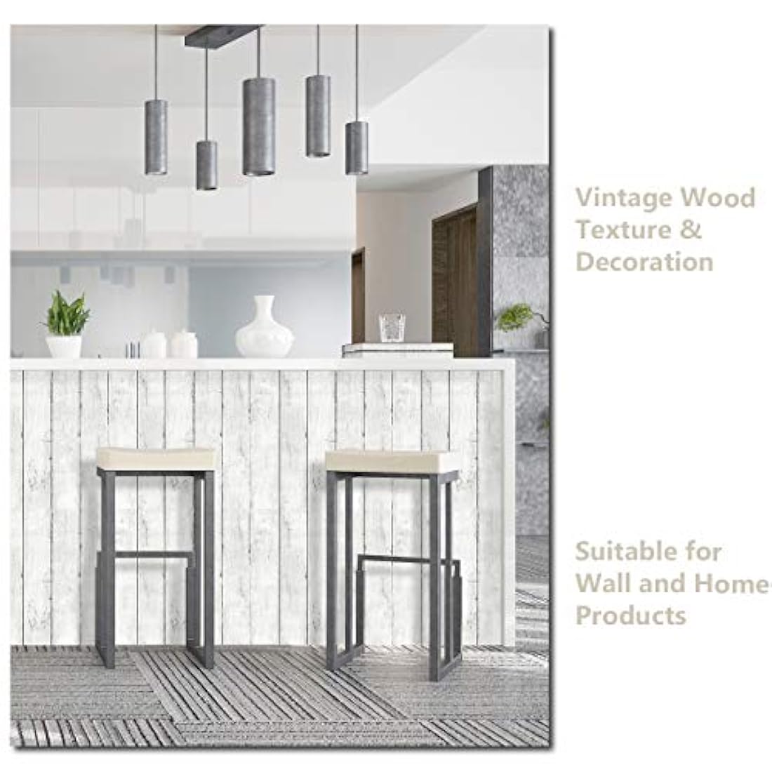 MulYeeh - Papel autoadhesivo de madera de imitación p