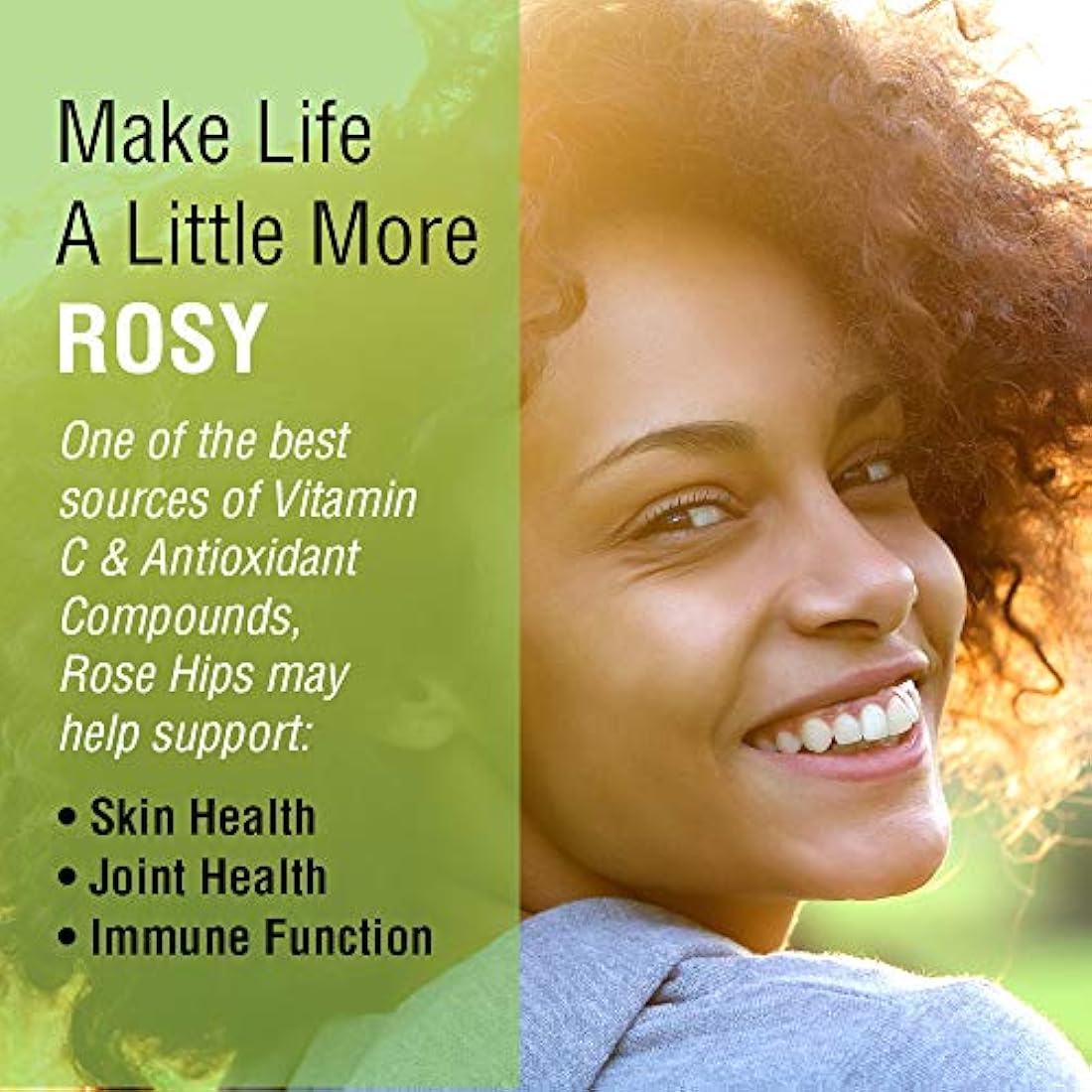 Solaray Rose Hips, 550 mg, 100 Count
