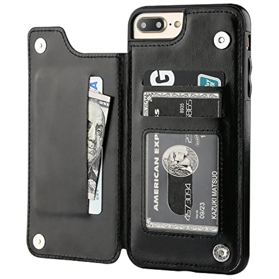OT ONETOP - Funda tipo cartera para iPhone plus 7/8