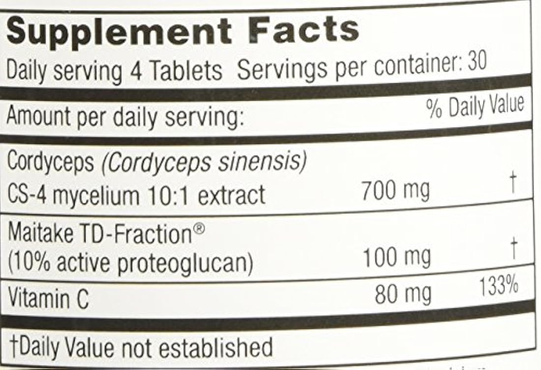 Cápsulas de Sabiduría Súper Cordyceps 120 unidades