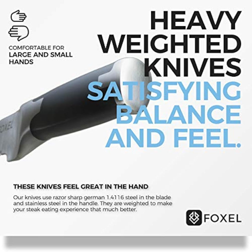 Juego de cuchillos para carne (4 unidades, 8 o 12 unidades)