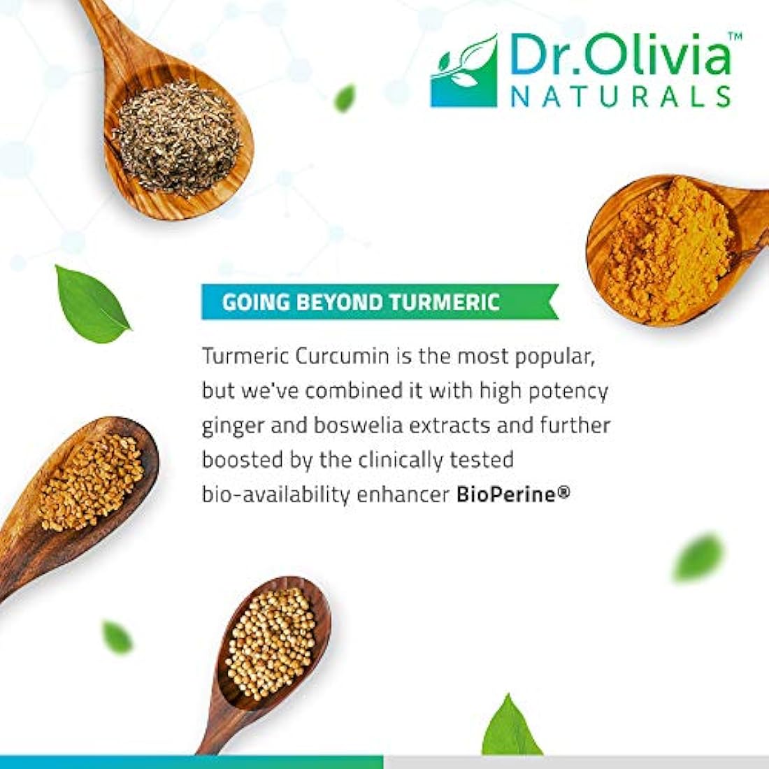 Suplemento orgánico de cúrcuma con curcumina