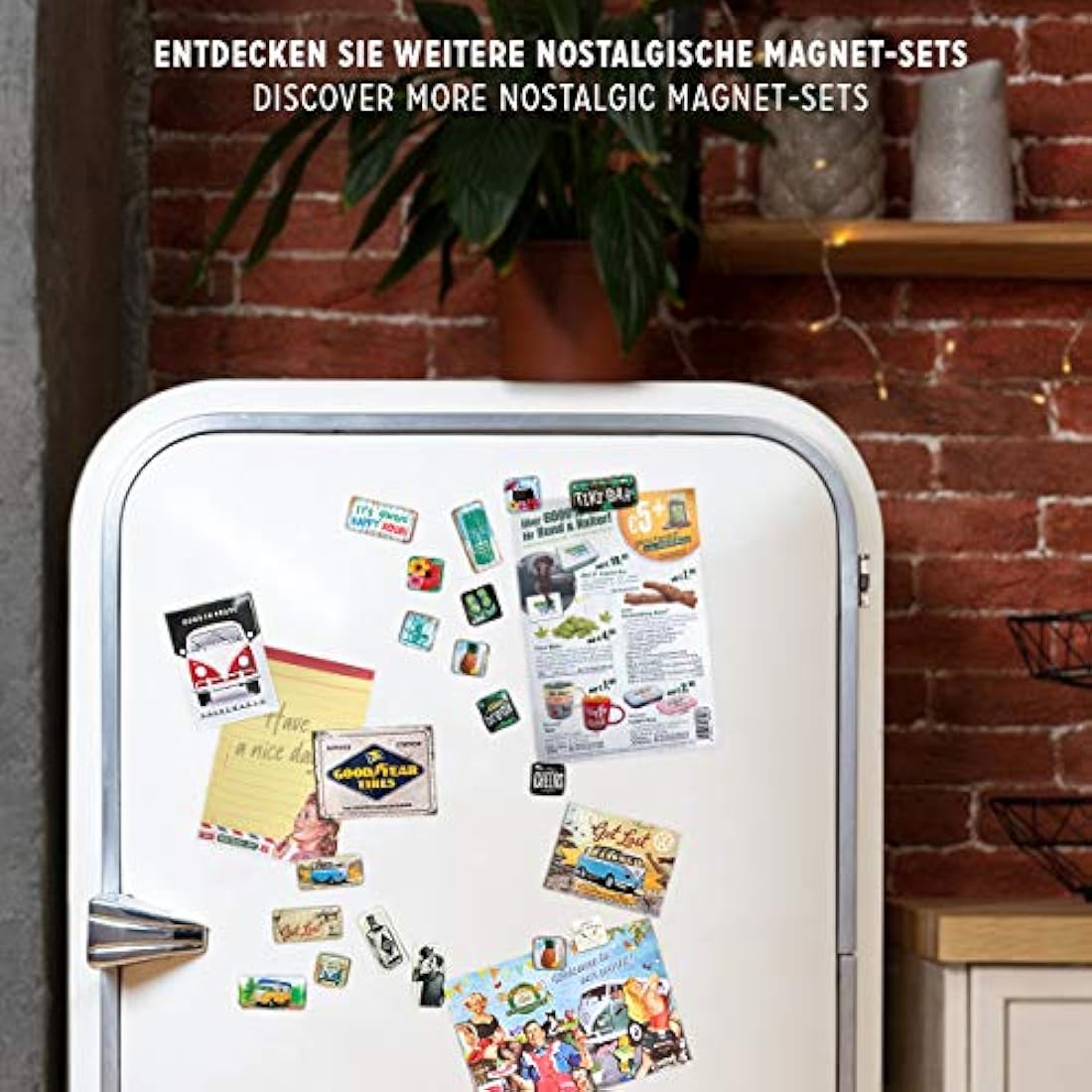 Juego de 9 mini imanes para nevera Nostalgic-Art Coca-Cola