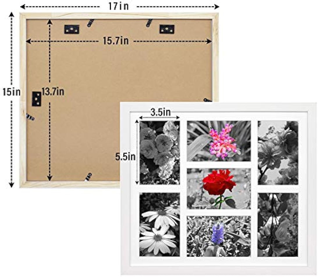 Marco de fotos (5.4 x 6.2 in), color plateado