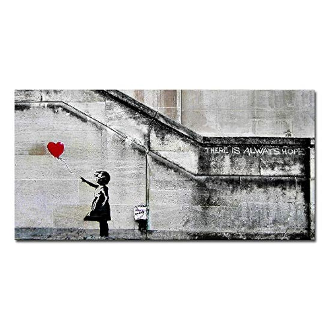 Pyradecor Banksy Grafitti Girl - Cuadro Lienzo decorativo