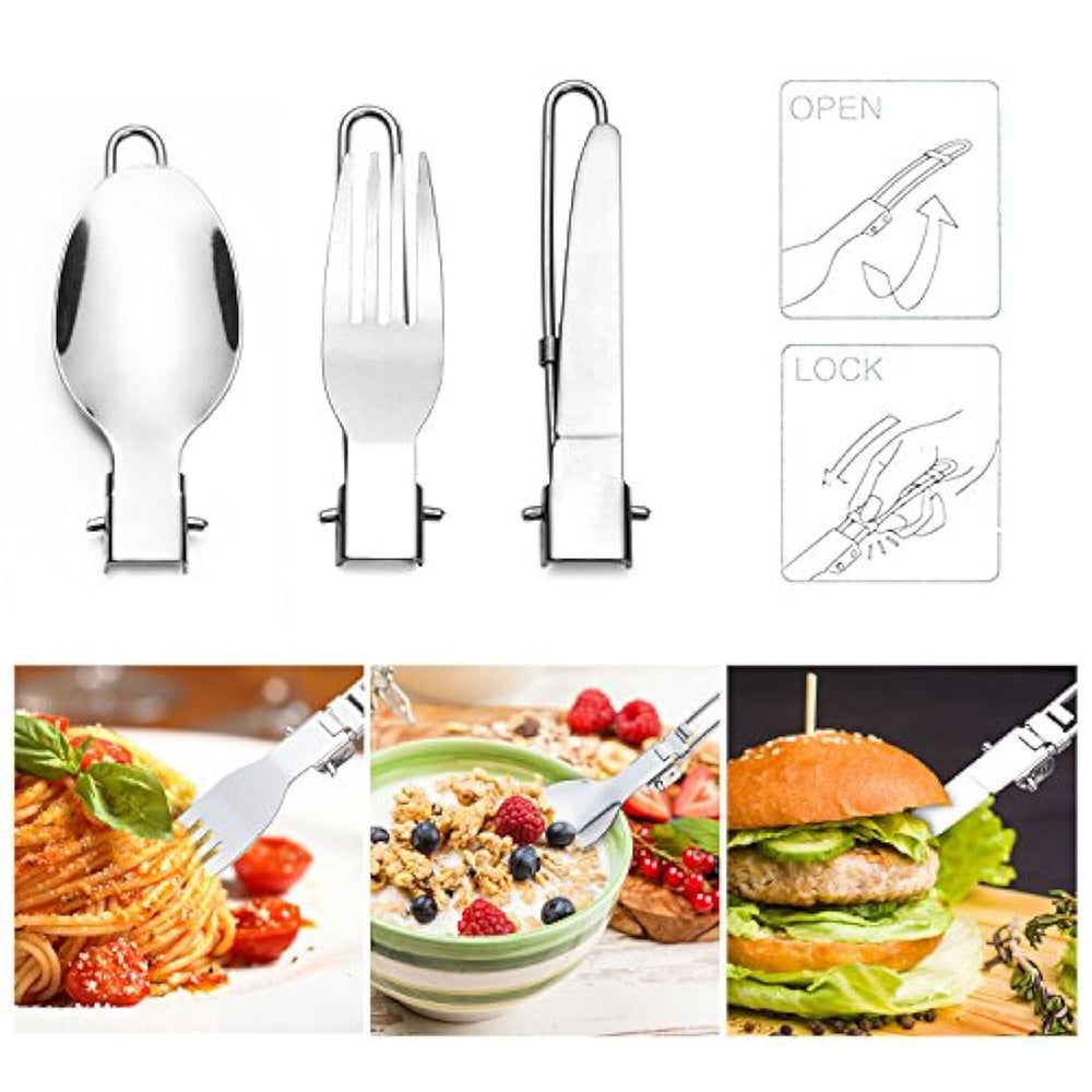 ODOLAND Camping Utensilios de cocina Estufa Carabiner