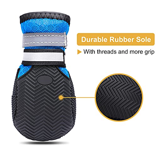 Dimicoo Botas de malla transpirable para perro