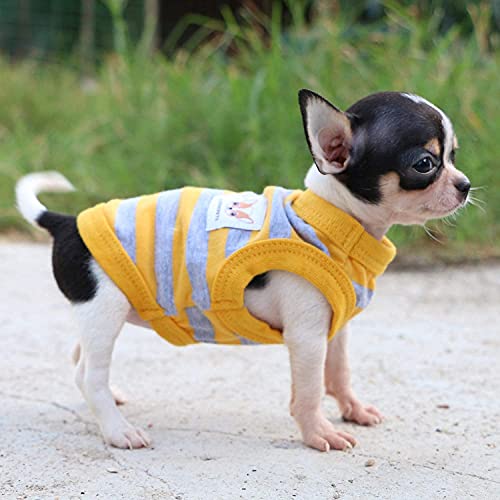 Lophipets camisas para perros pequeños 100% algodón a rayas para cachorros perros Chihuahua