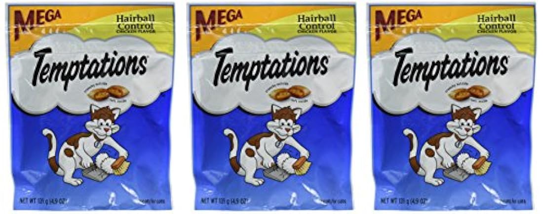 WHISKAS Temptations Hairball Control sabor pollo Cat Treats