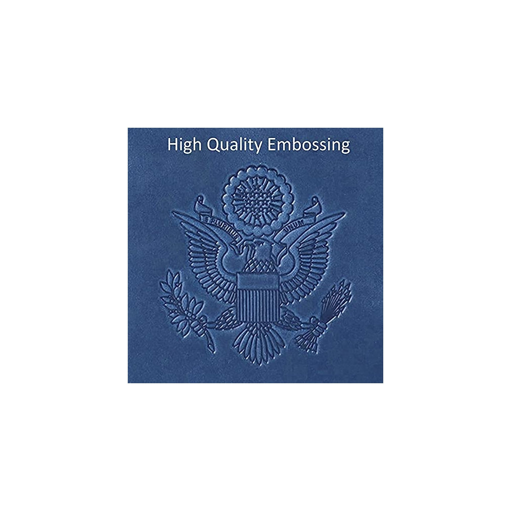 Porta Documentos y Tarjetas de piel sintética azul oscuro