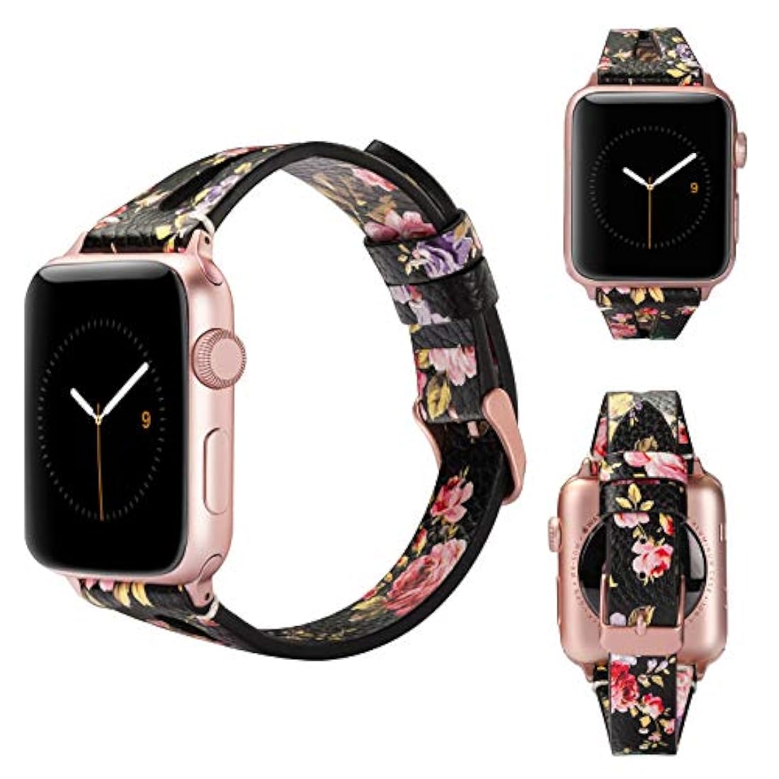Wearlizer - Correa de piel compatible con Apple Watch