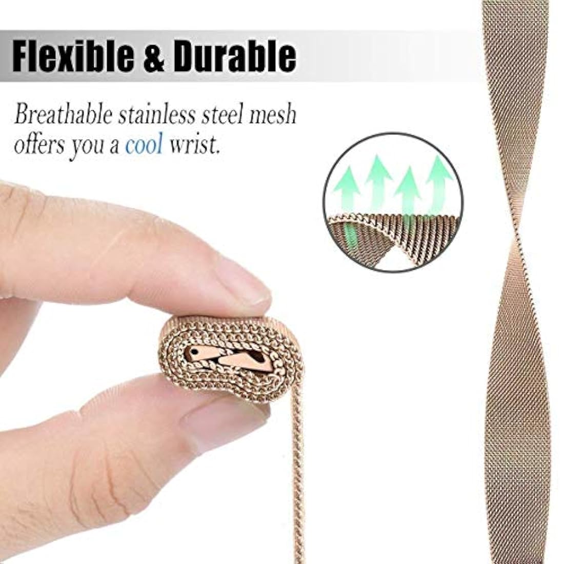 Valkit - Juego de 2 pulseras de metal para reloj Galaxy