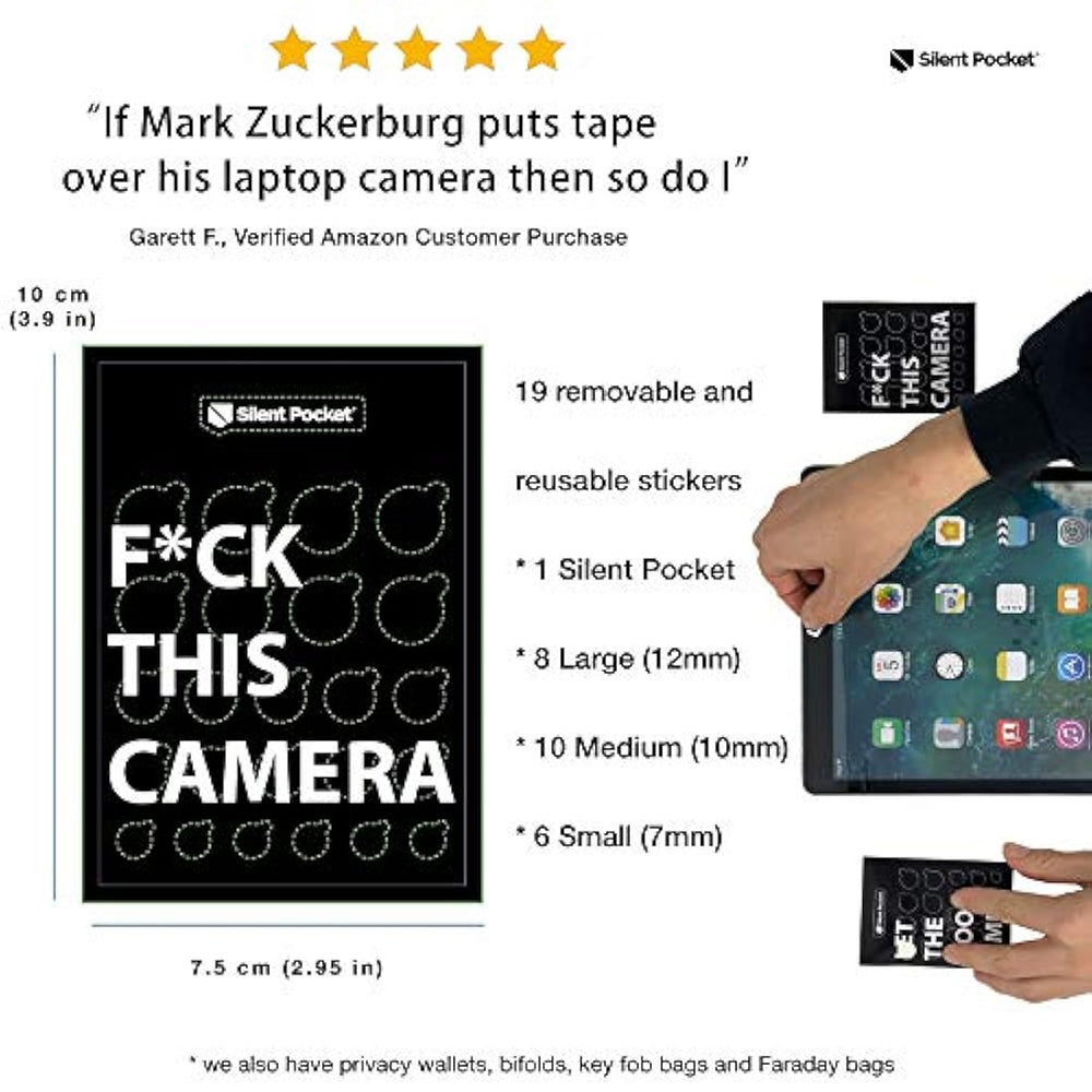 Silent bolsillo lente de  cámara web pegatinas de privacidad