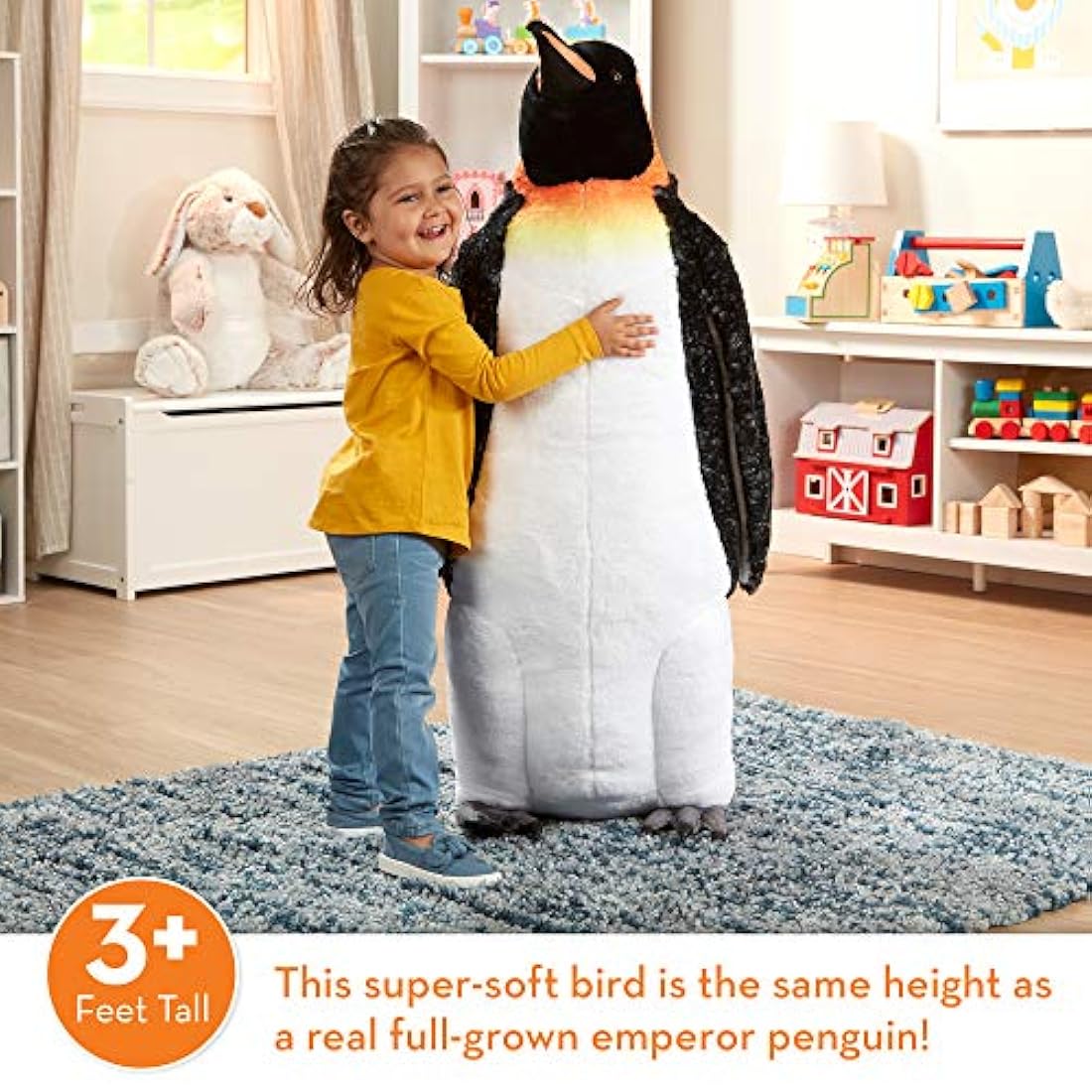 Melissa & Doug - Pingüino gigante emperador de peluche
