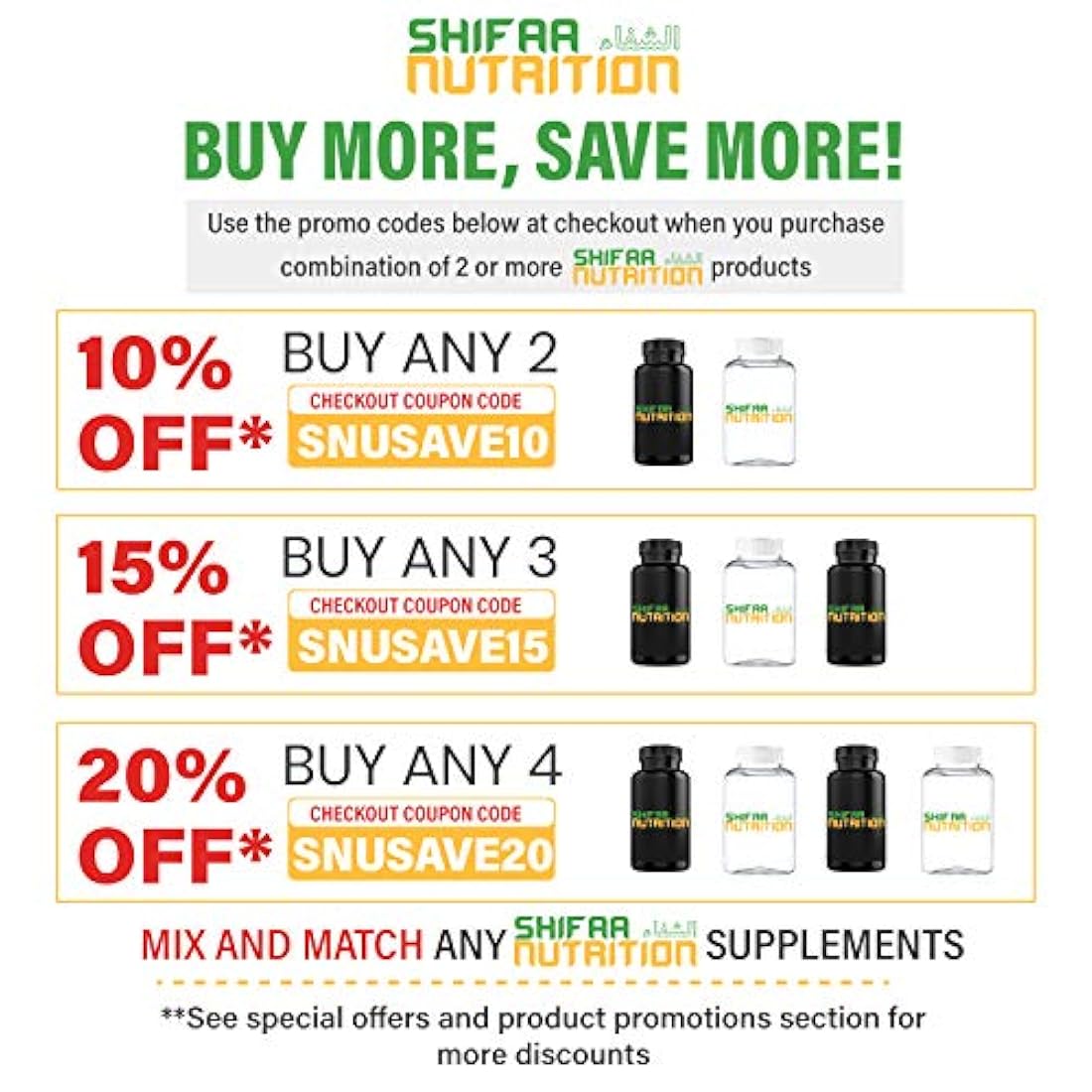 Shifa - Multivitaminas para adultos con 11 vitaminas