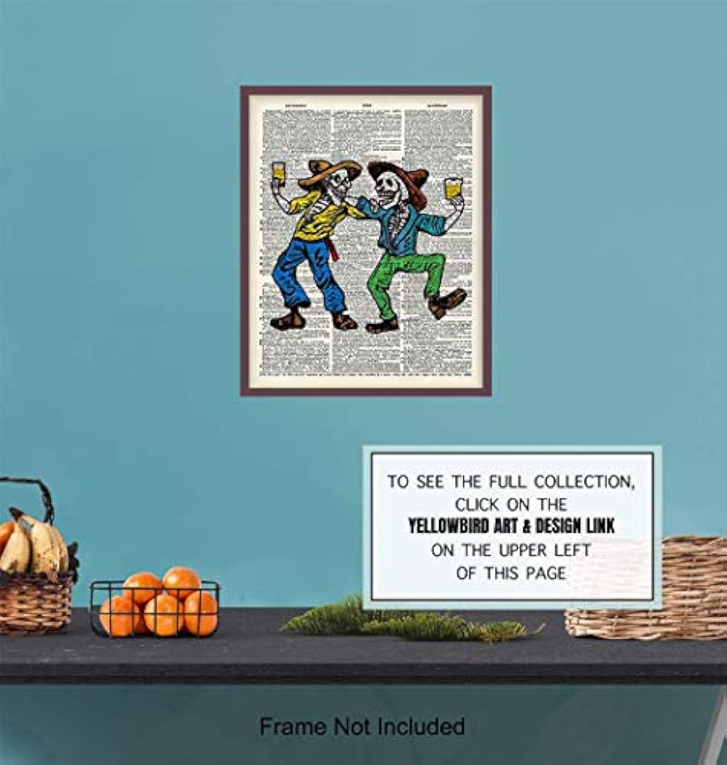 Impresión de arte de pared de Diccionario de esqueletos