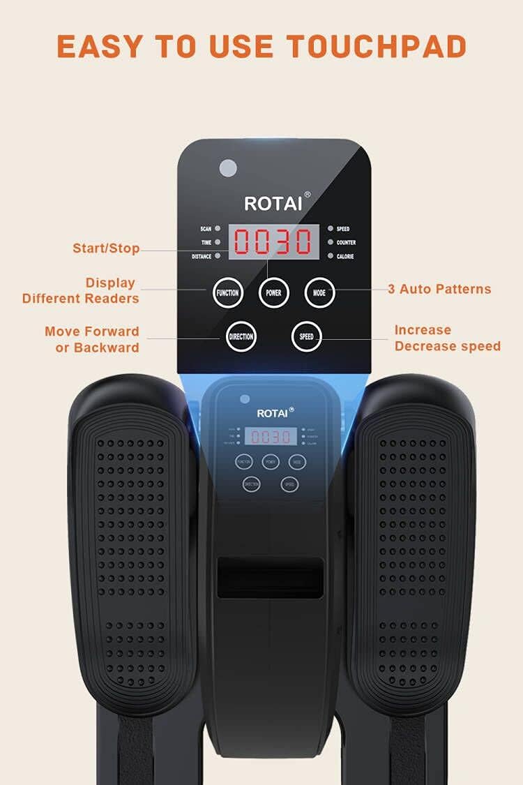 Máquina de Elíptica para Sentados, Ejercitador Eléctrico, LCD