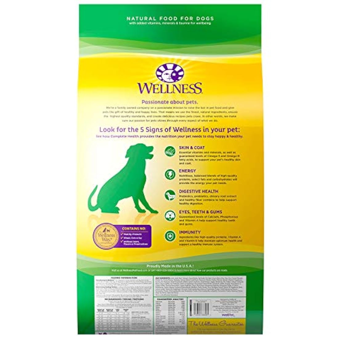 Alimento seco natural para perro Wellness Complete Health