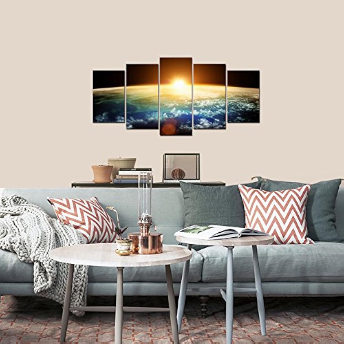 Paneles con modernas impresiones giclee de paisajes marinos