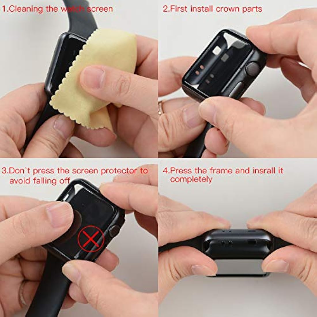 Funda compatible con protector de pantalla