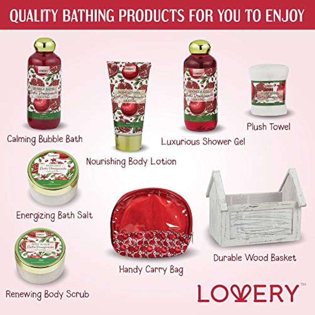 cesta de spa y baño para regalo, lujoso