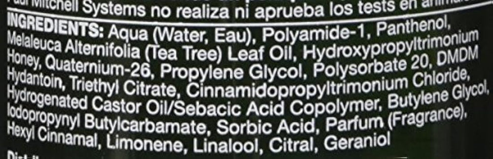 Spray espesante de sal de limón y árbol de té para cabello