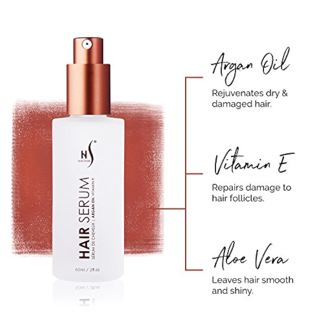 Suero de aceite de argán para cabello 2 onzas fluidas 60 ml