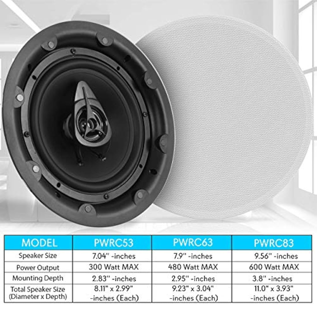 Altavoz para montaje en techo y pared PYLE-HOME PWRC83