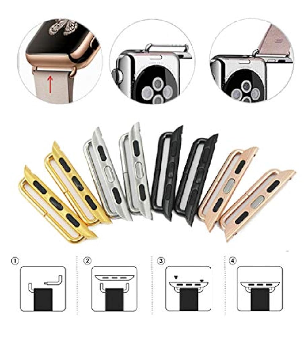 Conector de correa de reloj de acero inoxidable adaptado