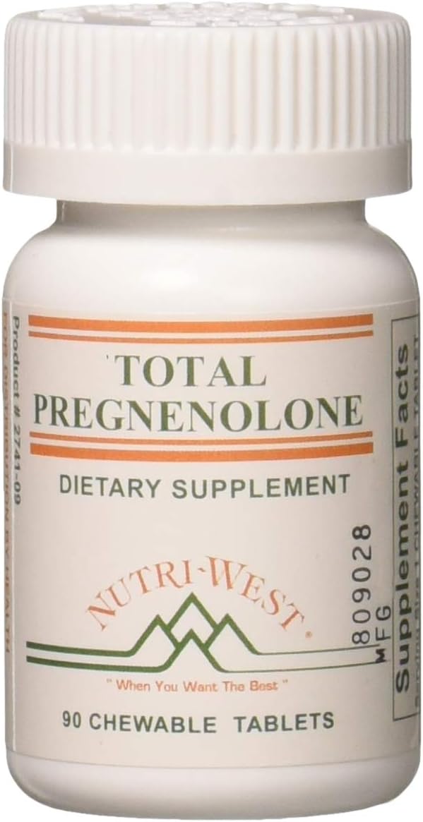 Nutri West Pregnenolona Total - 90 Tabletas Masticables