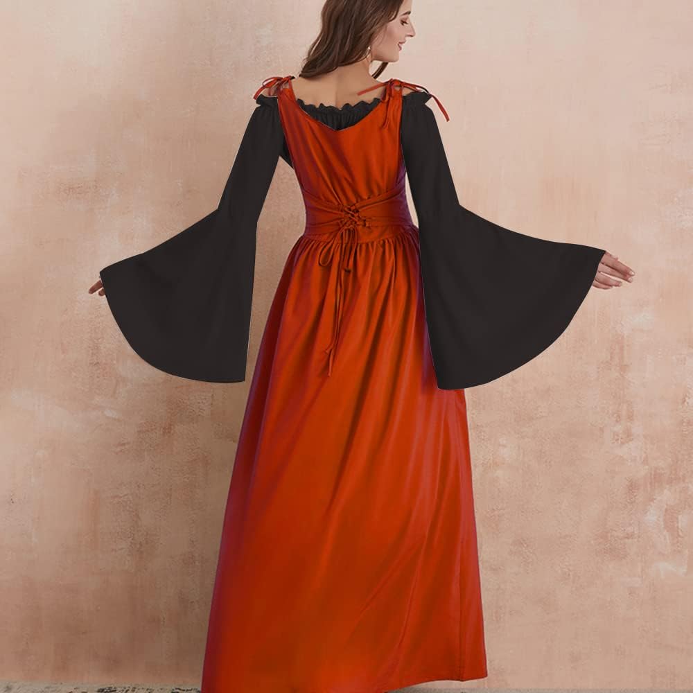 Disfraces de vestido tipo medieval rojo talla L