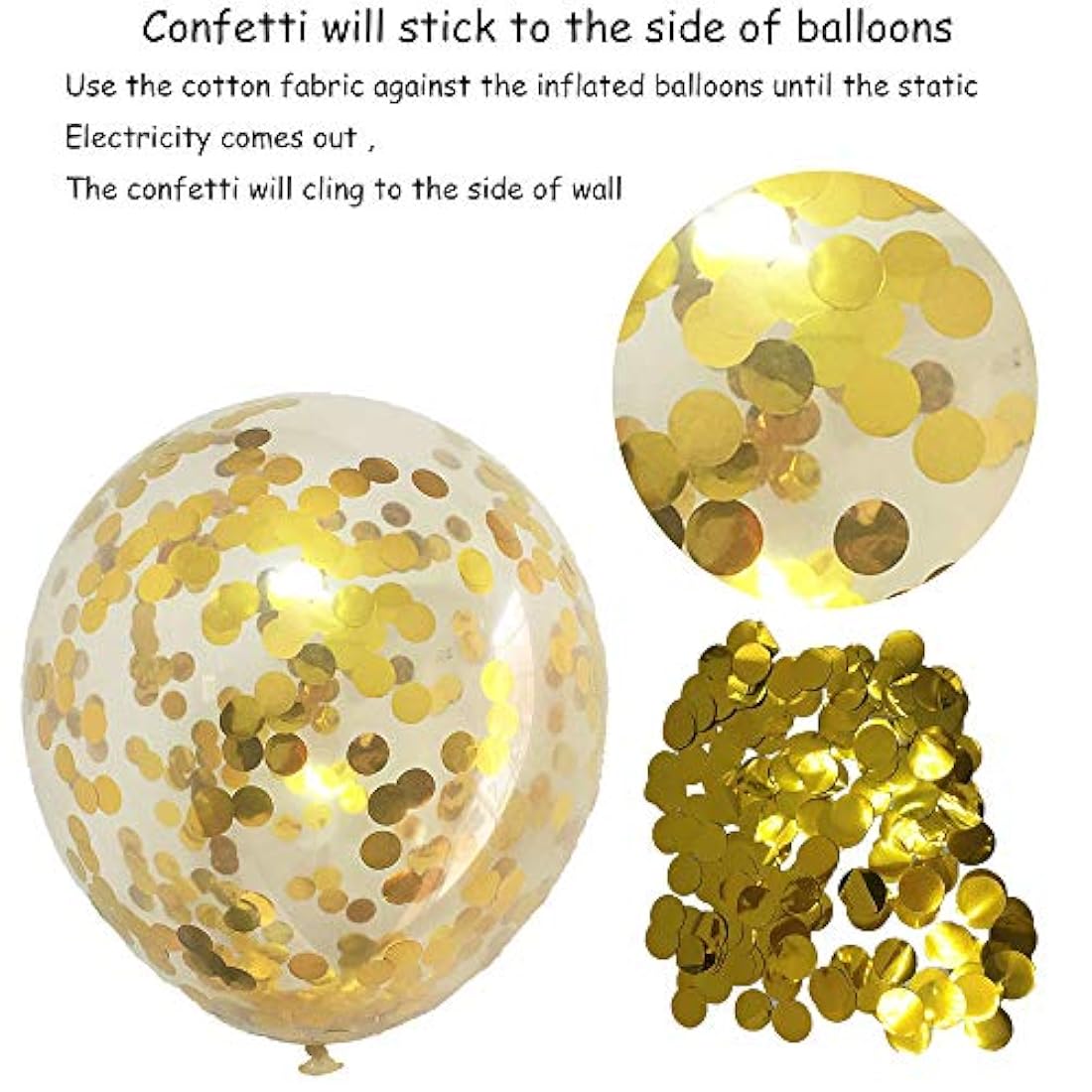 Globos de oro amarillo y negro de Bamonos