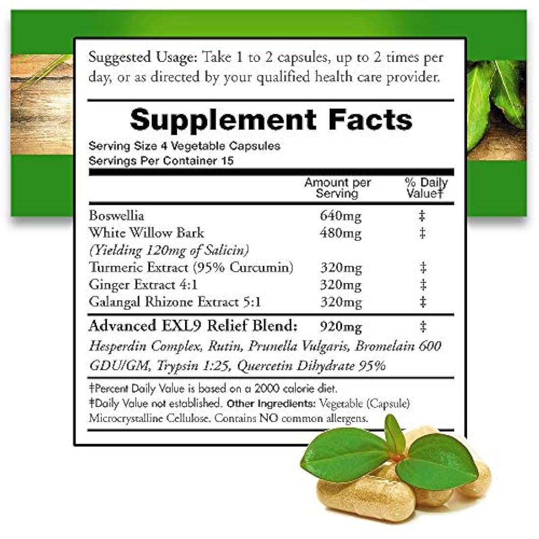 Antiinflamatorio natural para alivio del dolor avanzado