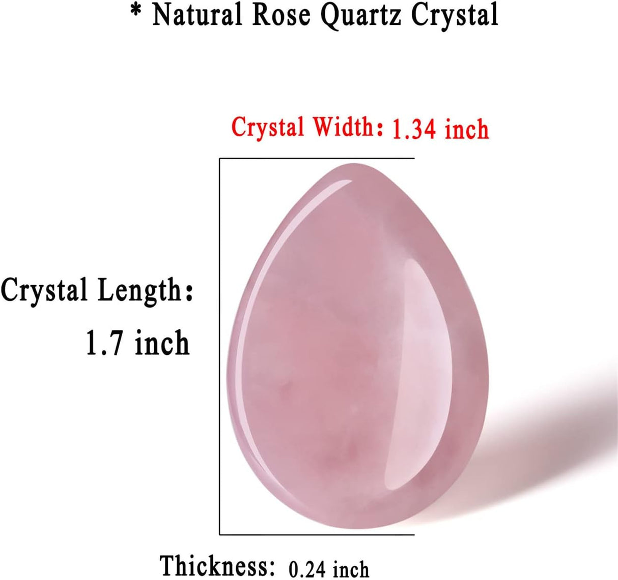 DUQGUHO Piedra de preocupación de 1.7 in, cristales curativos