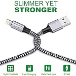 YUNSONG - Cargador para iPhone, 3 unidades, de nailon trenza
