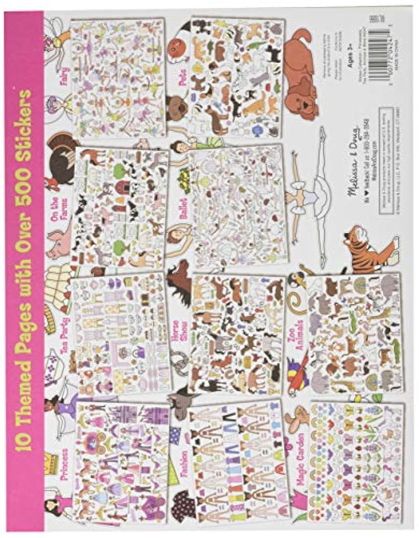 Melissa & Doug, libro de colección de calcomanías: princesas