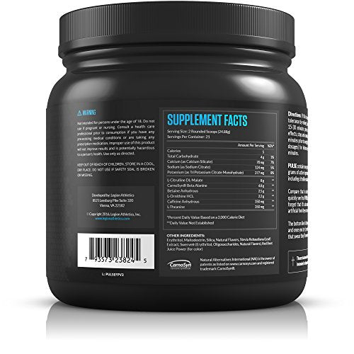 Suplemento de pre-entrenamiento Legion Pulse: toda la bebida
