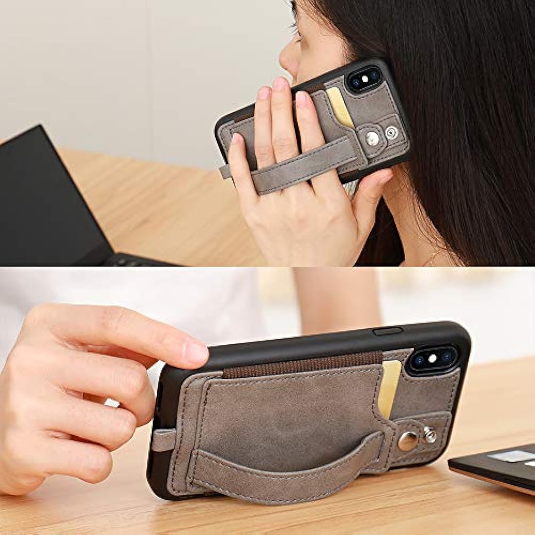 Funda tipo cartera para iPhone X/Xs,