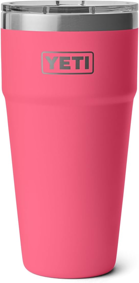 Taza apilable YETI Rambler 30 oz, acero inoxidable, Rosa