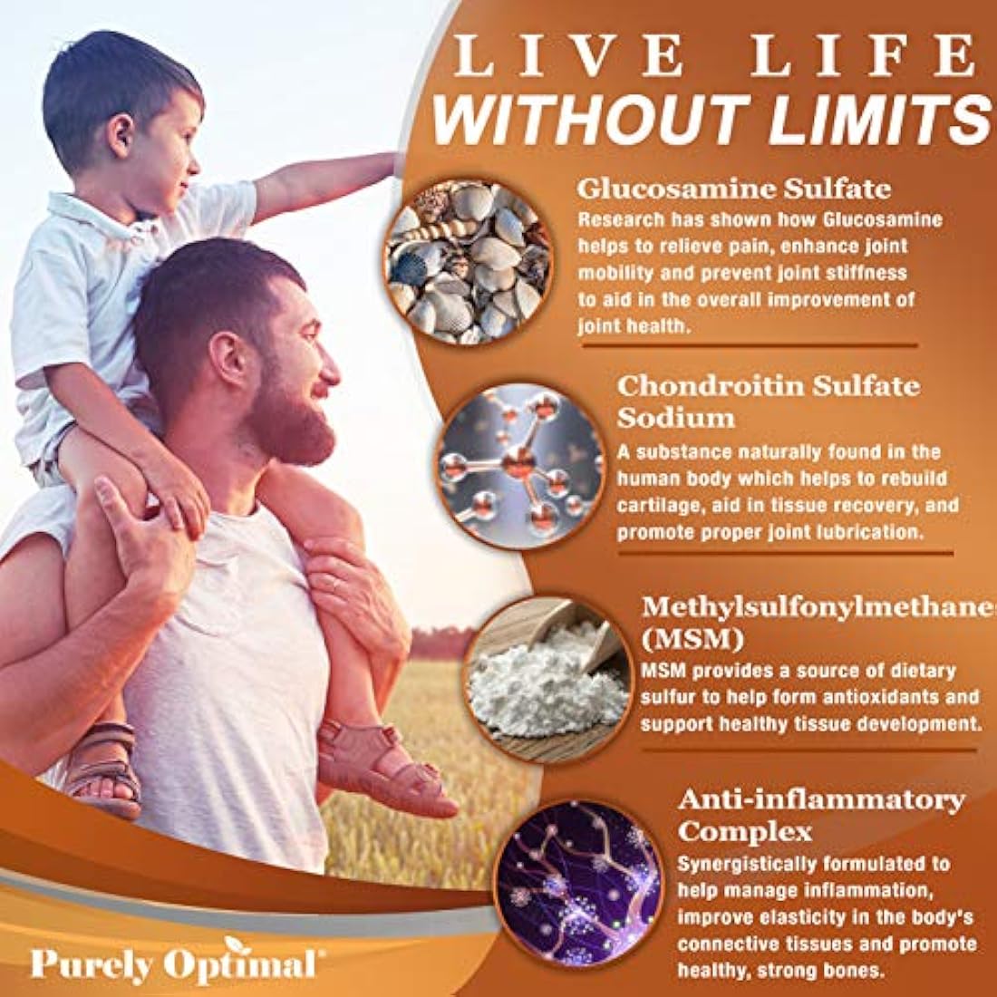 Glucosamina Premium Chondroitin MSM Suplemento tabletas con cúrcuma y Boswellia – Max Fuerza Alivio del Dolor en las articulaciones y lubricación, antiinflamatorio – Glucosamina Sulfato Suplemento en las articulaciones para hombres y mujeres