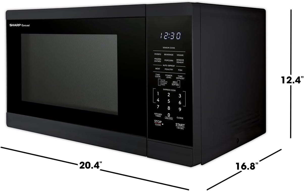 Horno Microondas Sharp SMC1461KB, 1.4 CuFt, 1100W, 12.4