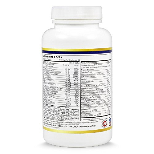 Mineral multivitamínico diario para hombres, mujeres