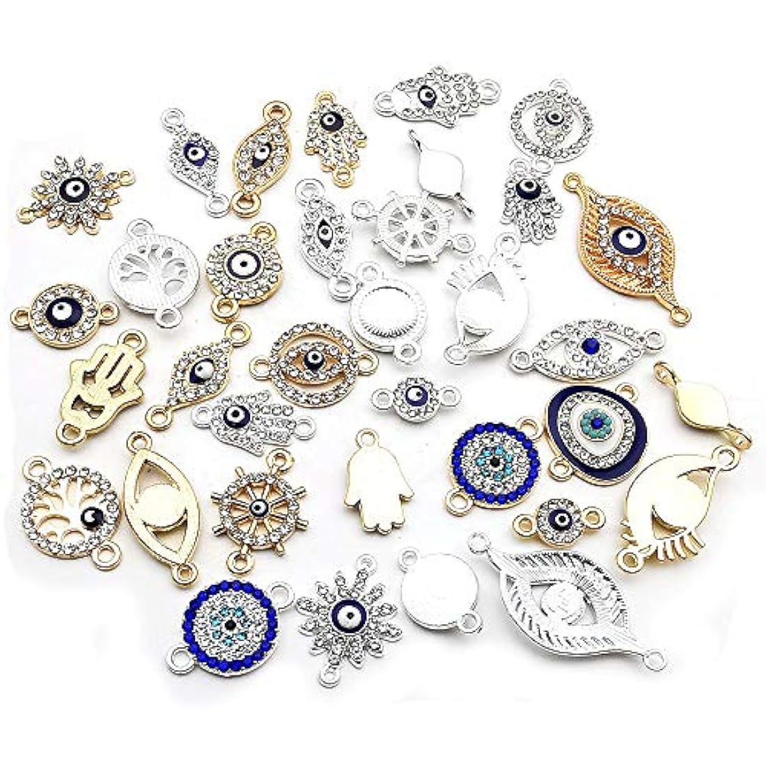 Dijes y Medallas - 35 piezas de aleación de estilo mixto