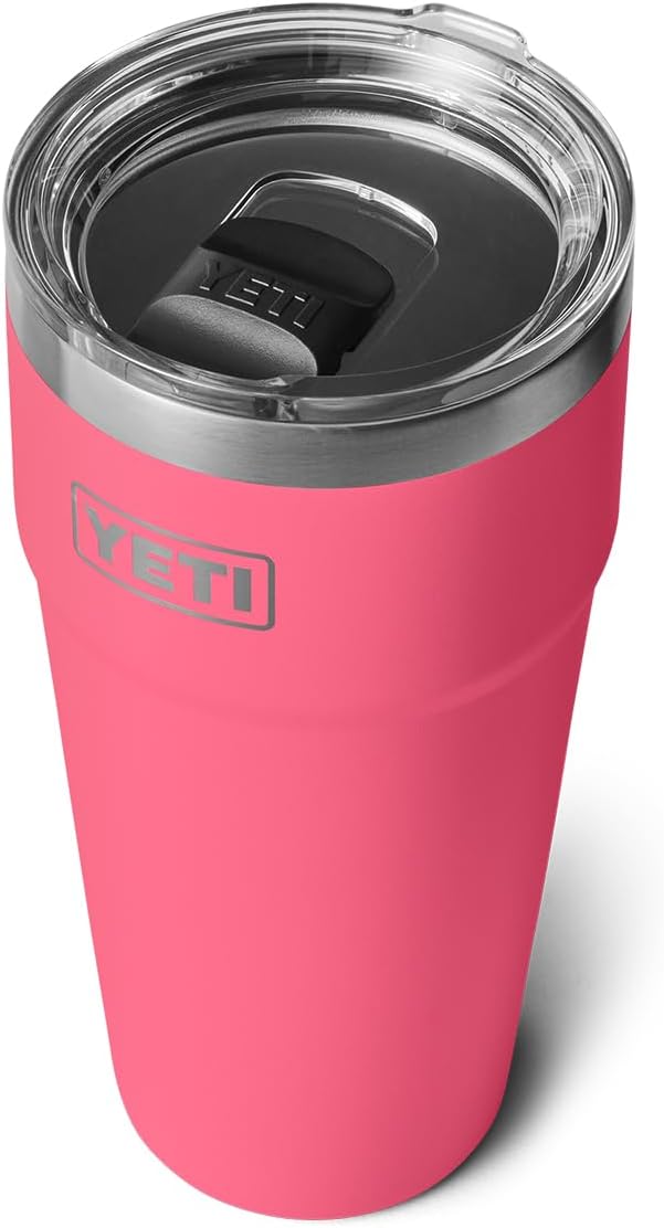 Taza apilable YETI Rambler 30 oz, acero inoxidable, Rosa