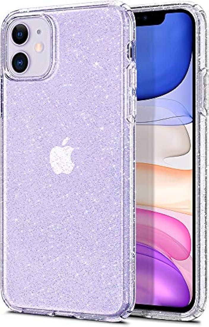 Funda de cristal líquido con brillo diseñada para iPhone 11