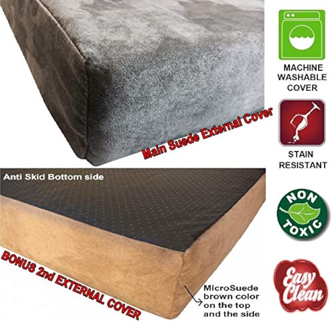 Cama de espuma viscoelástica ortopédica de gel para mascotas