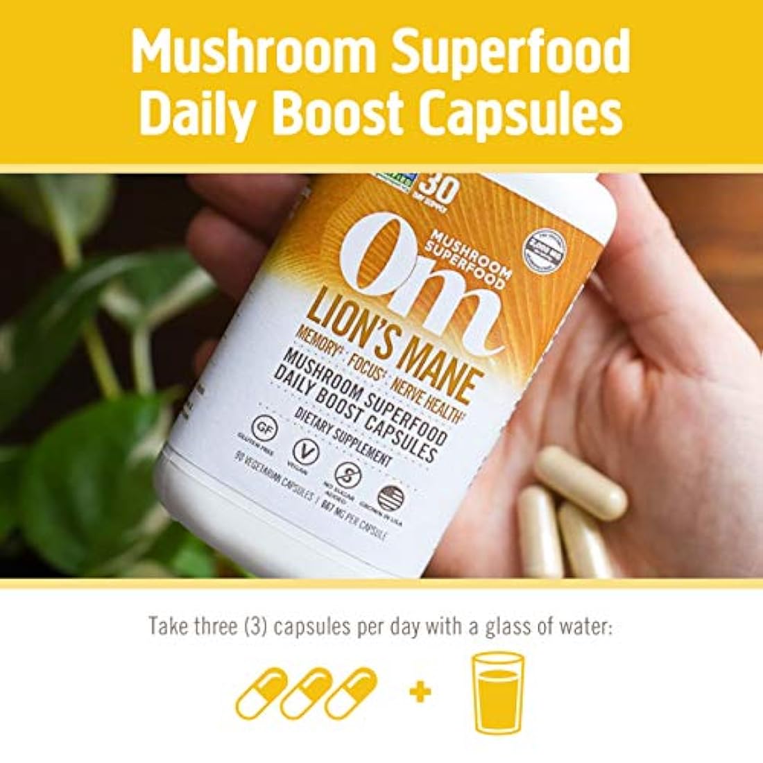 Om Organic Sushroom Nutrition - Suplemento vitamínico